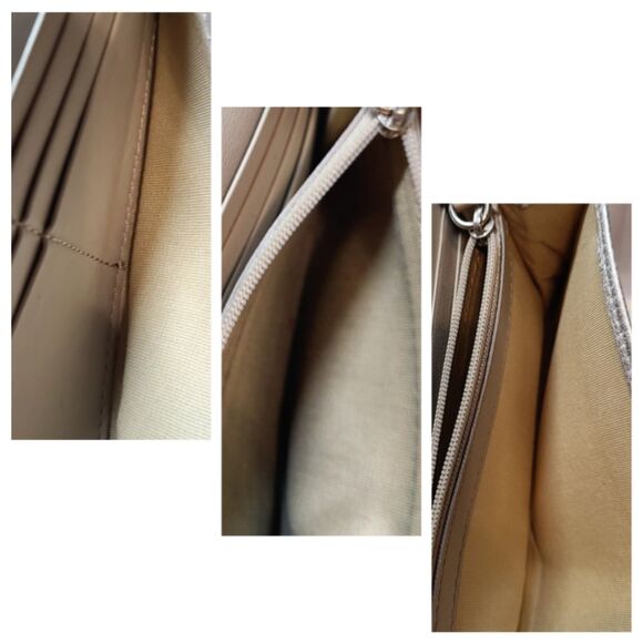 Jimmy Choo (Authentic) Silver Metallic Leather Star Studded Wallet w/ Box & COA - Picture 9 of 10